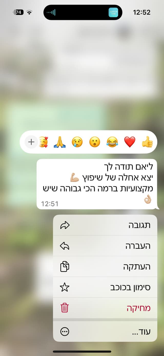 המלצת WhatsApp 2